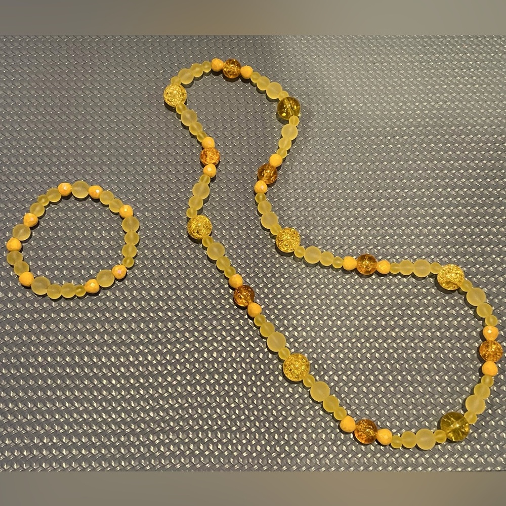✨ Handmade Stretch Necklace & Bracelet ✨